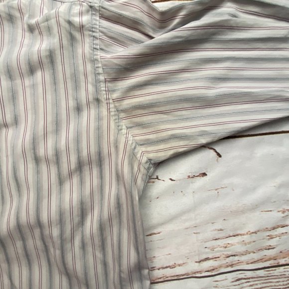 Mario Dessuit Double retors striped mens shirt-M - Picture 5 of 7